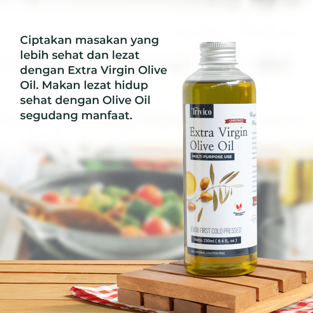 

Trivico Extra Virgin Olive Oil (EVOO) 250ml - Minyak Zaitun Murni Berkualitas Tinggi