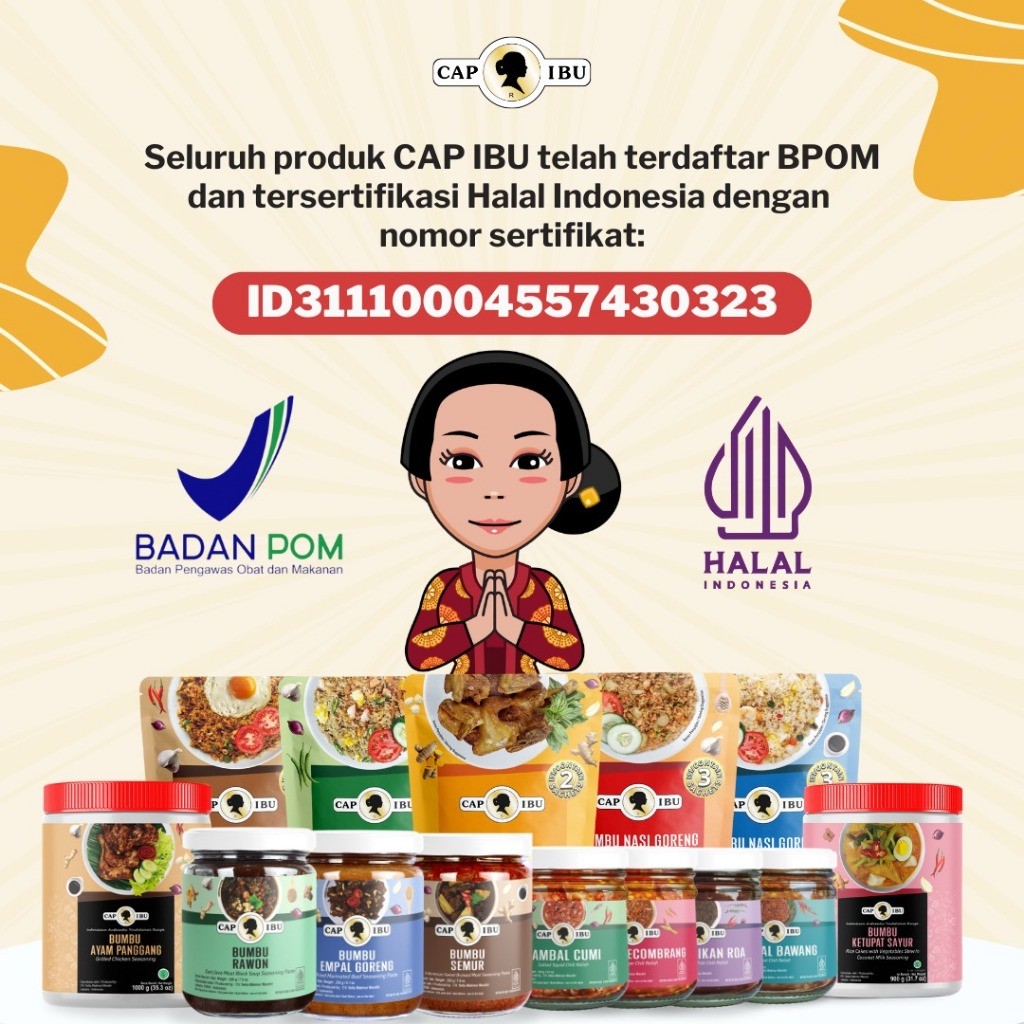 

CAP IBU Sambal Bawang Kemasan Pot