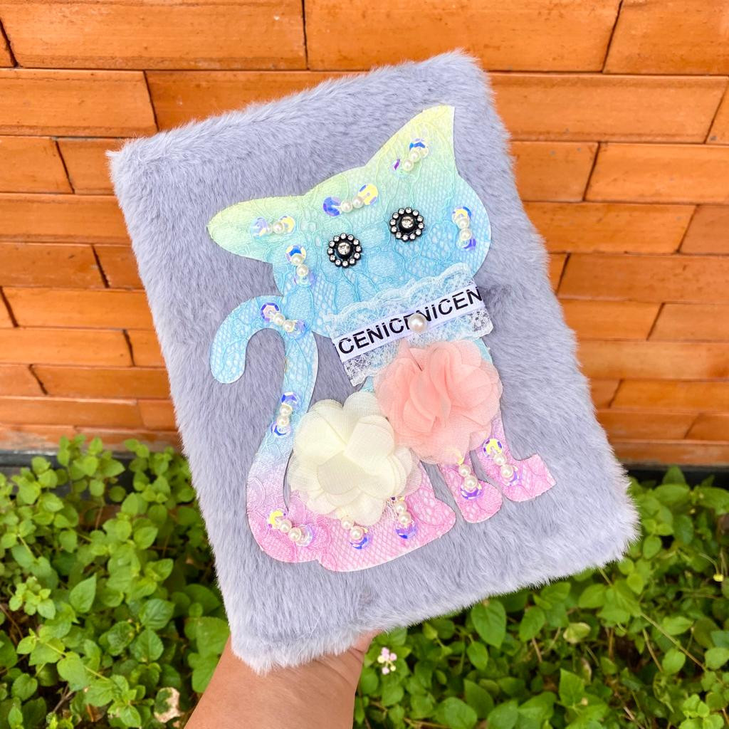 

Notebook Bulu A5 Diary Bulu Fur Buku Tulis Anak Agenda Buku Bulu