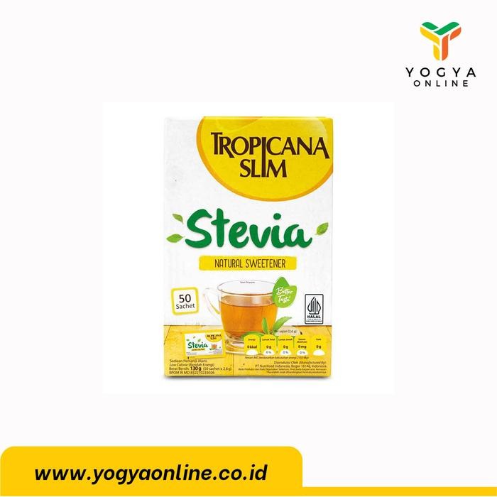 

Tropicana Slim Sweetener Stevia 50X2.6G