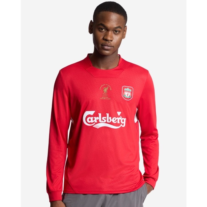 [ISTANBUL COLLECTION] Liverpool FC Mens Retro 2005 Istanbul Long Sleeve Shirt - Official LFC Jersey 