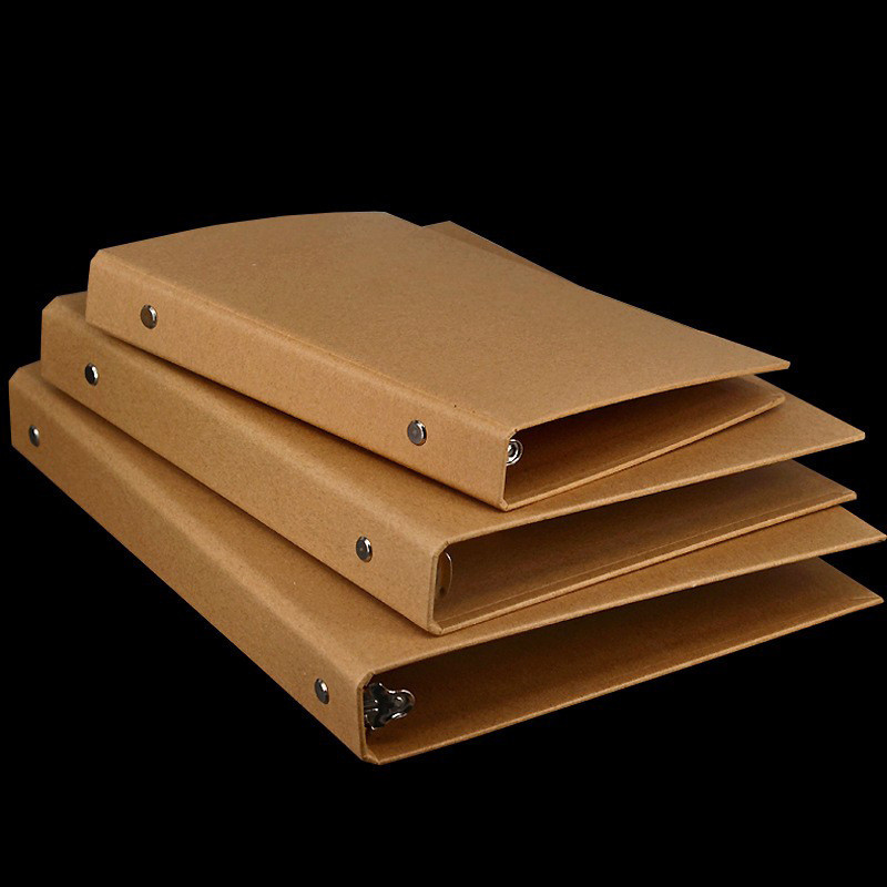

A5 A6 B5 A4 Vintage Kraft Paper Cover Binder Office Storage Advanced Business Notebook Stationery