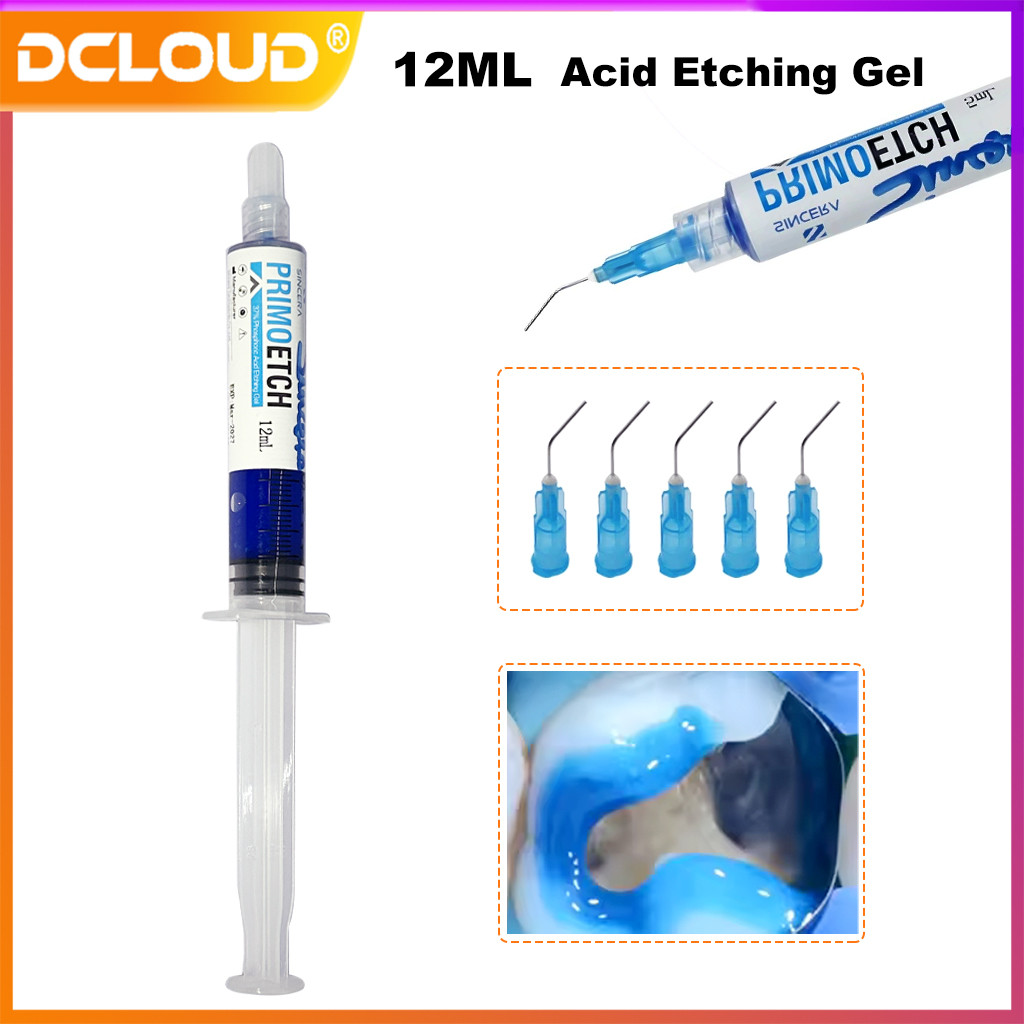 

12Ml Dental Acid Etching Gel Etchant Agent 37%Phosphoric Ortho Bracket Brace Teeth Glue Dentistry