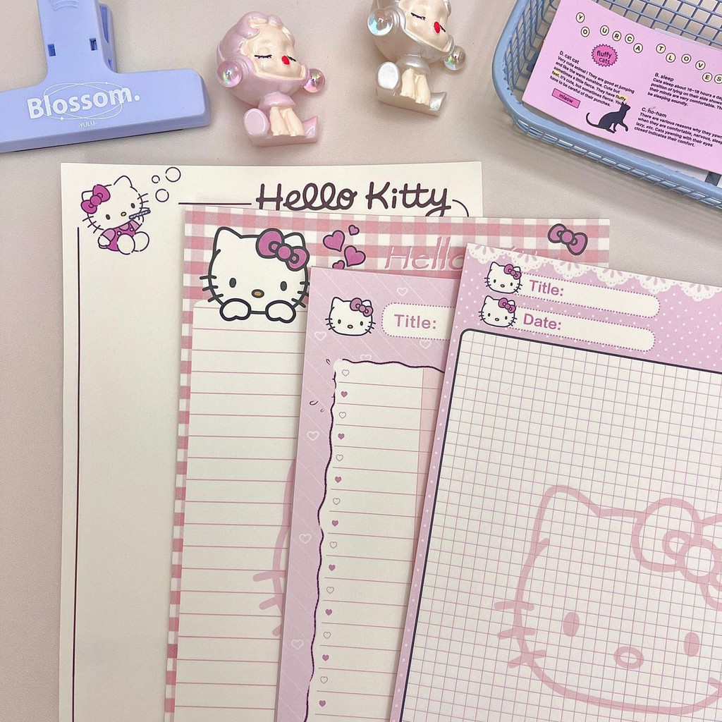 

B5 30 Sheets Line Grid Blank Cute Cate Loose Leaf Notebook Refill Spiral Binder Inner Page Diary