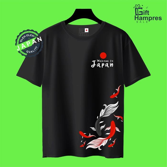 Kaos Baju Oleh Oleh Jepang Japan Tokyo Kyoto Souvenir Premium Gift Pakai tag label Japan (Negara