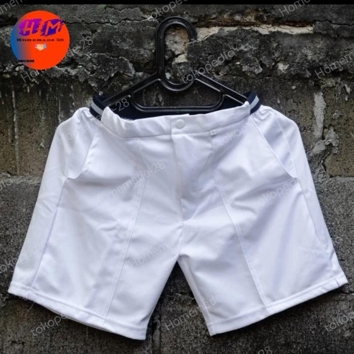 Celana Tenis Putih Polos/ Celana Tes TNI-POLRI/Celana Putih Polos