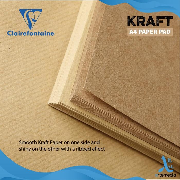 

Buku Sketsa Clairefontaine A4 Kraft Brown Paper Pad #Gratisongkir