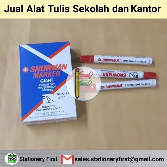 

Spidol Permanen Marker Snowman G-12 Grosir #Gratisongkir