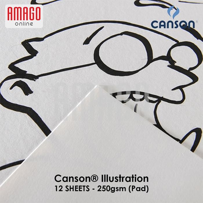 

Canson Illustration - 12 Sheets - A3 - 250G (Pad) - 200387201 #Gratisongkir