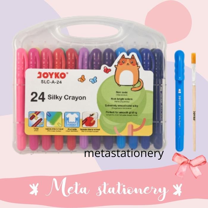 

Silky Crayon / Krayon Halus Joyko Slc-A-24 Colors #Gratisongkir