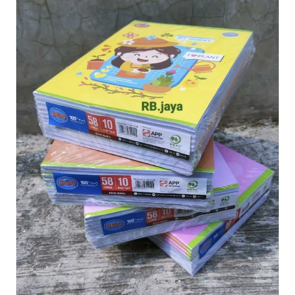 

BUKU TULIS SIDU 58 BUKU SIDU 1PAK(10pcs) / Buku Tulis Sido 58 Lembar 1 Pack
