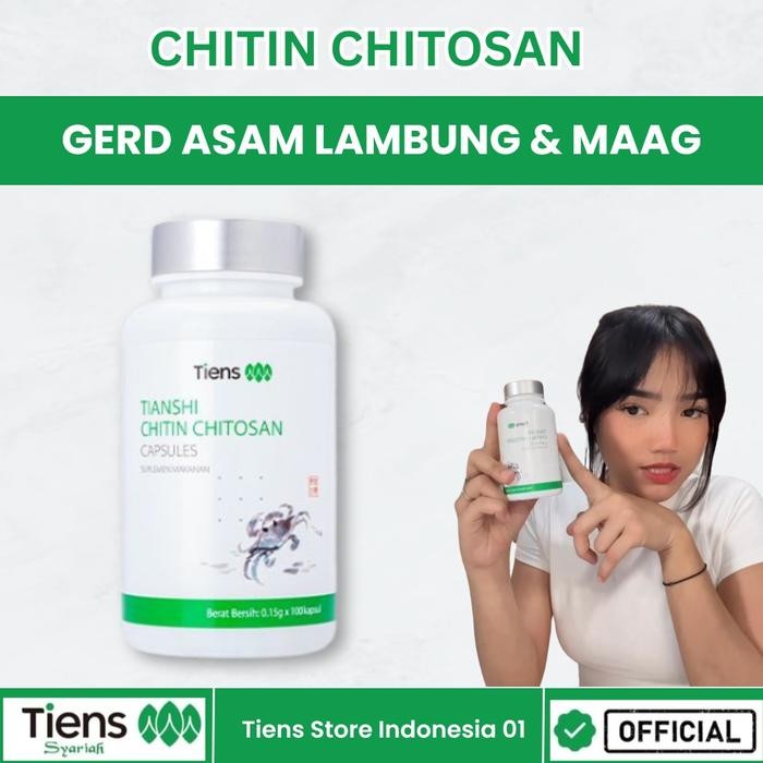 TERLARIS Tianshi Chitin Chitosan Original Tiens Kapsul - Serat Shitin Cina Solusi Asam Lambung Maag