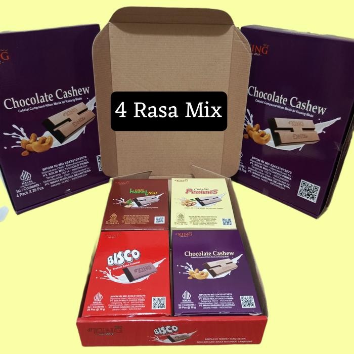 

PastikanTerjaminMutunya- Chocolate Cashew Mix 4 Rasa/Coklat d'KING