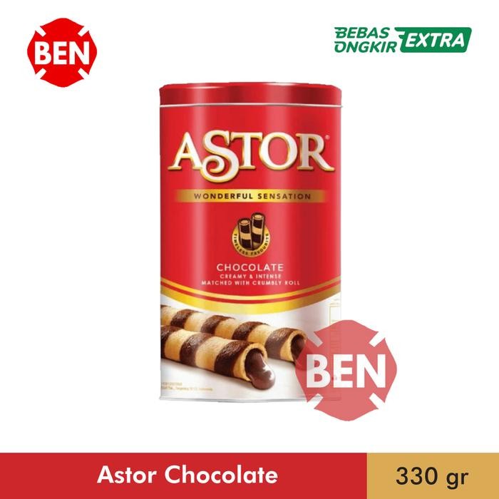 

PastikanTerjaminMutunya- Astor Chocolate Kaleng 330g 330gr 330 g gr Wafer Stick Coklat Murah