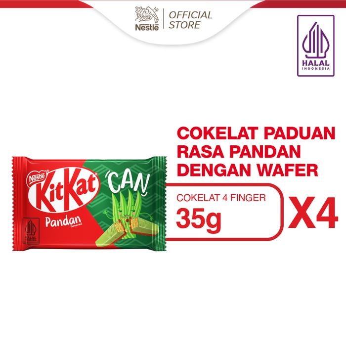 

PastikanTerjaminMutunya- Nestle KitKat Coklat Wafer Pandan 4F 35g x4pcs