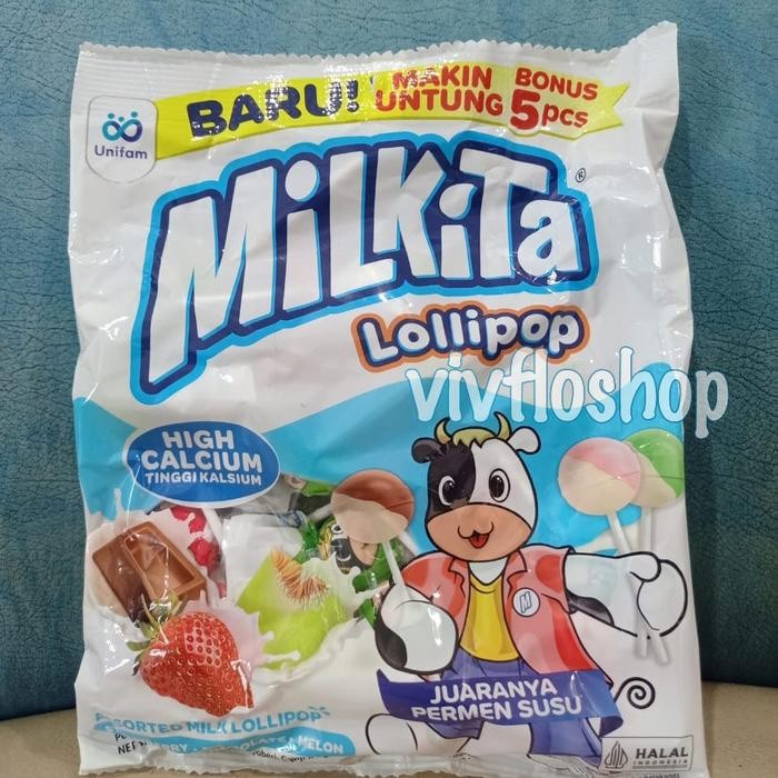 

PastikanTerjaminMutunya- Permen Milkita Lolipop Kemasan 350 gram (50 pcs x 7 gr)