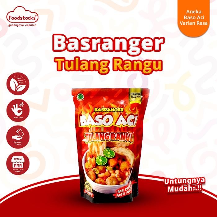 

PastikanTerjaminMutunya- Baso Aci Tulang Rangu Pedas Basranger - Extra Jeruk Limau 200gr
