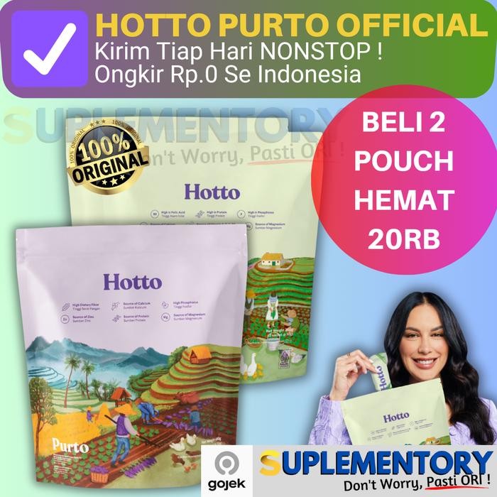

PastikanTerjaminMutunya- Hotto Purto Official Store Pouch 16 sachet Multigrain Minuman Hoto Putro Multi