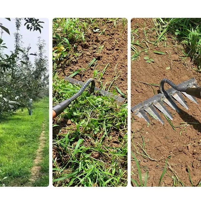 Weeding garu Harrow Manual Weeding Hoe Weeding penghapusan Puller Hoe Weeding Remover multifungsi