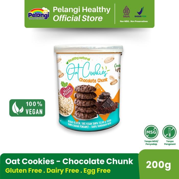 

PastikanTerjaminMutunya- CHOCO CHUNK Organic Oat Cookies Gluten Free 100% vegan - Cookie Nature