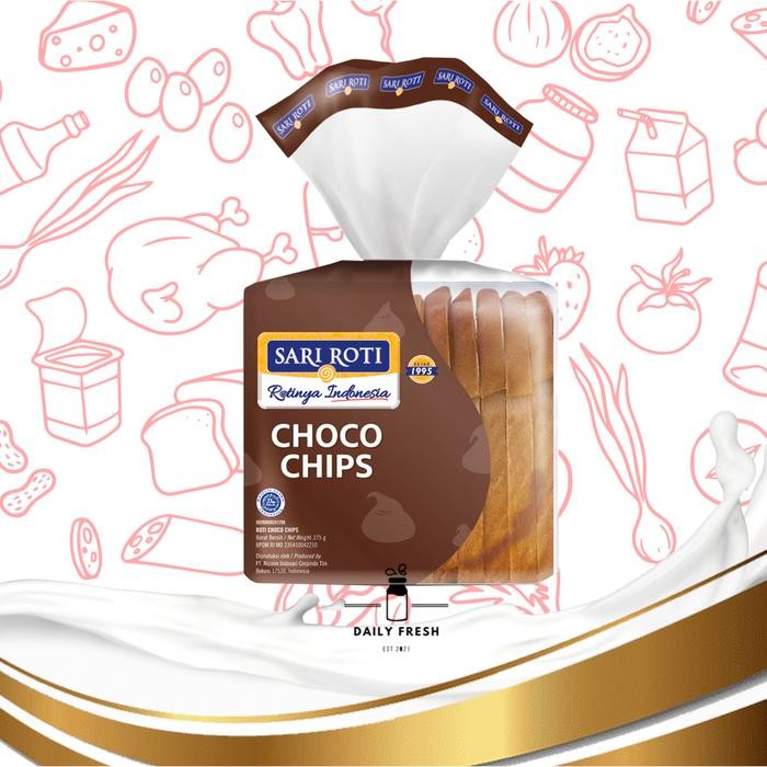 

PastikanTerjaminMutunya- SARI ROTI TAWAR CHOCO CHIPS 275 GRAM