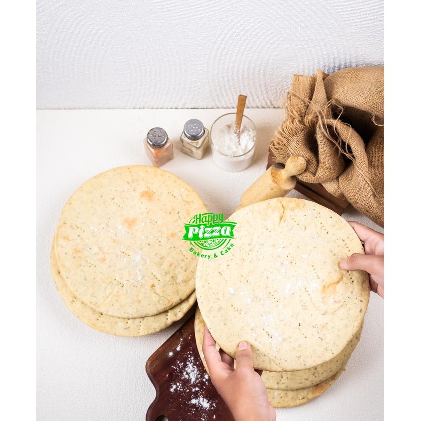 

PastikanTerjaminMutunya- Italian Base Pizza Thin Crust Tipis Isi 5 UK 22 / Dough Pizza isi 5