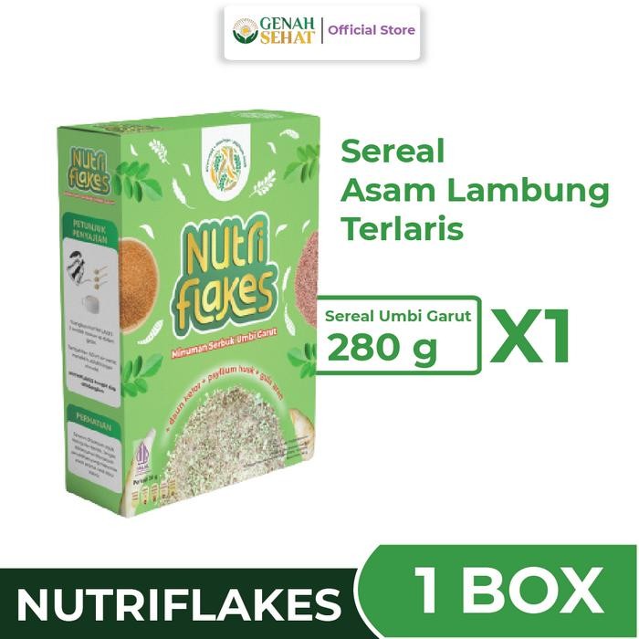 

PastikanTerjaminMutunya- Nutriflakes Sereal Umbi Garut Untuk Asam Lambung Terlaris 1 Box
