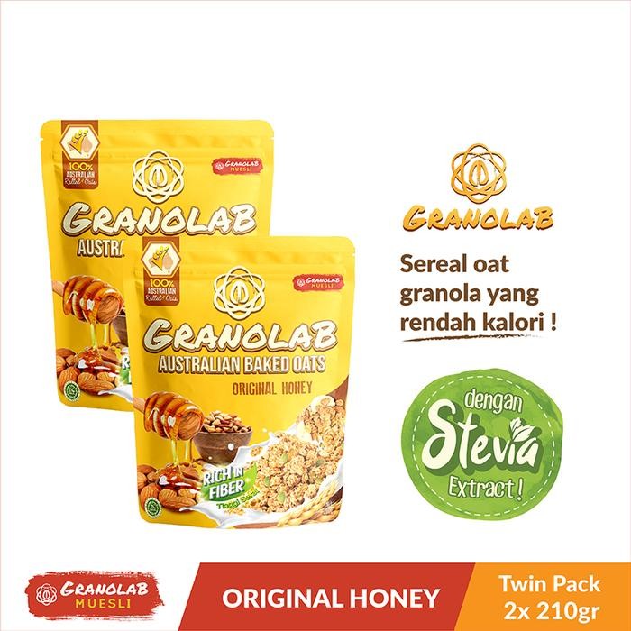 

PastikanTerjaminMutunya- Paket Granola Original Honey 210 gr - Granolab Muesli