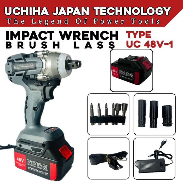 Mesin pembuka baut ban roda mobil Uchihatype 48vf impact wren