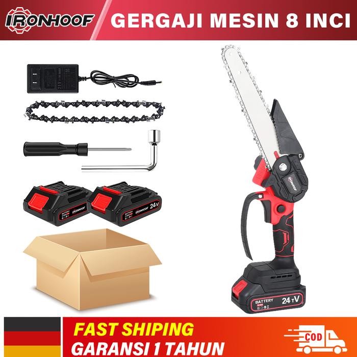 8 Inch Chainsaw Gergaji Rantai Elektrik Mini Lithium 24Volt Chain Saw