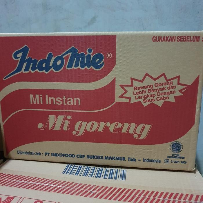 

PastikanTerjaminMutunya- Indomie Goreng 1 Dus - isi 40 Pcs / Bungkus - TERMURAH