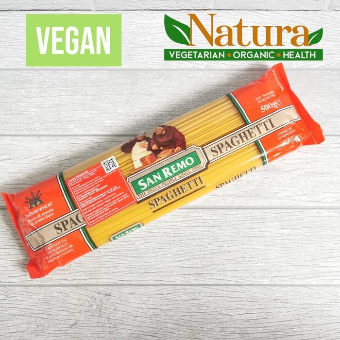 

PastikanTerjaminMutunya- San Remo Spaghetti 500gr Spagethi Pasta Vegan Vegetarian