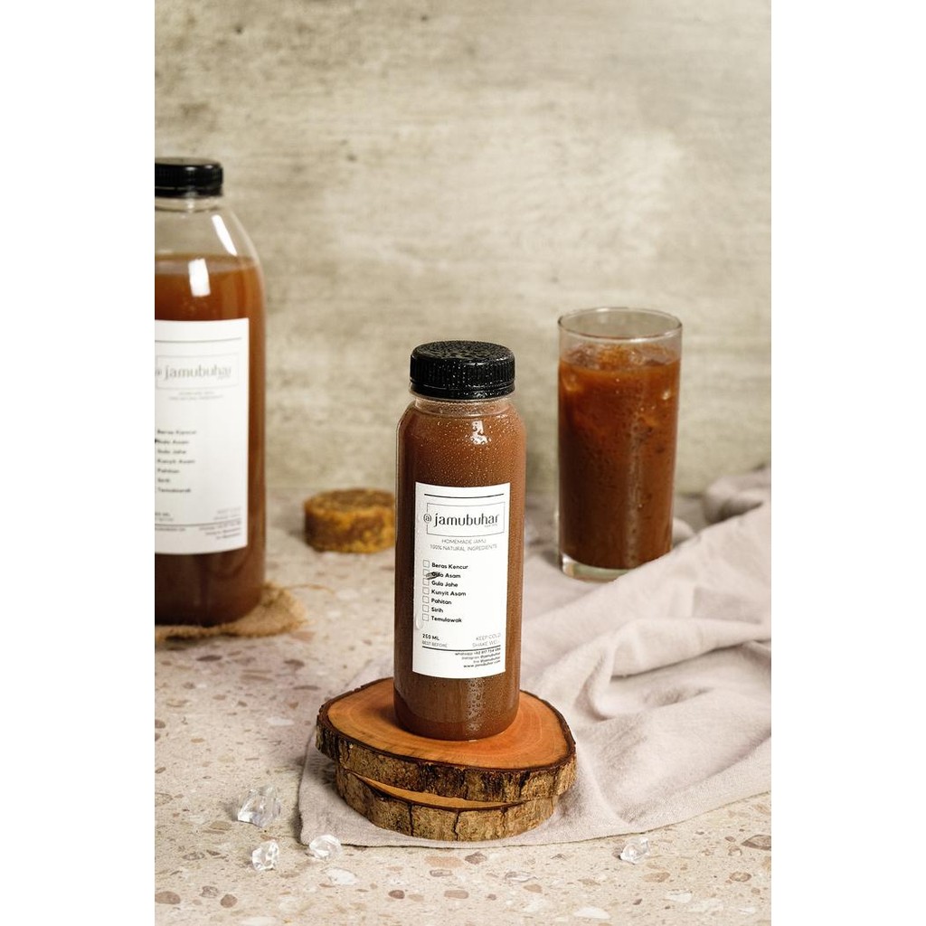 

BnyKpilihAnSkrG- Jamu Bu Har Kunyit asem / beras kencur 250ml