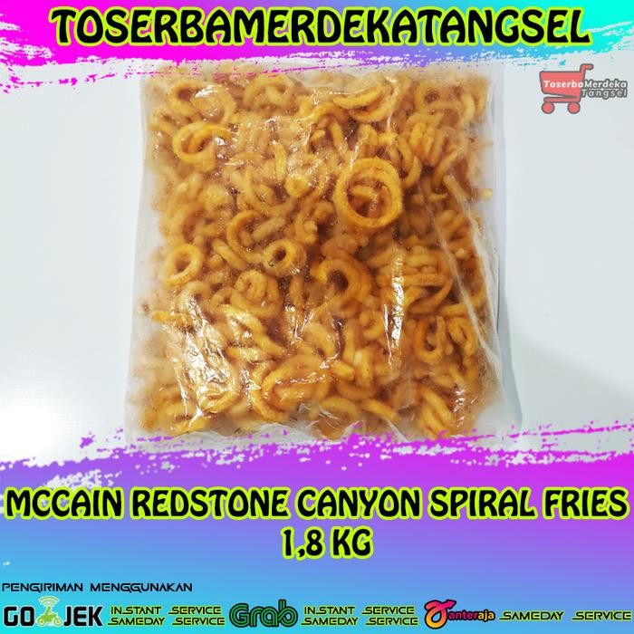 

BnyKBonusBelidiMari- Kentang McCain RedStone Canyon French Fries A&W Spiral Fries 1,8Kg
