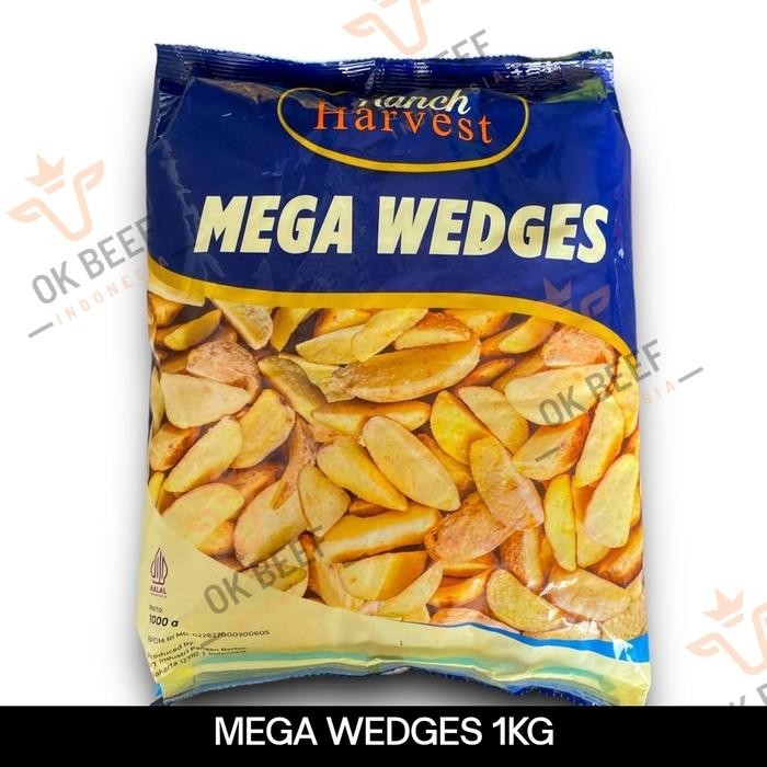 

BnyKBonusBelidiMari- Ranch Harvest Mega Wedges Kentang Goreng French Fries 1Kg Halal MUI