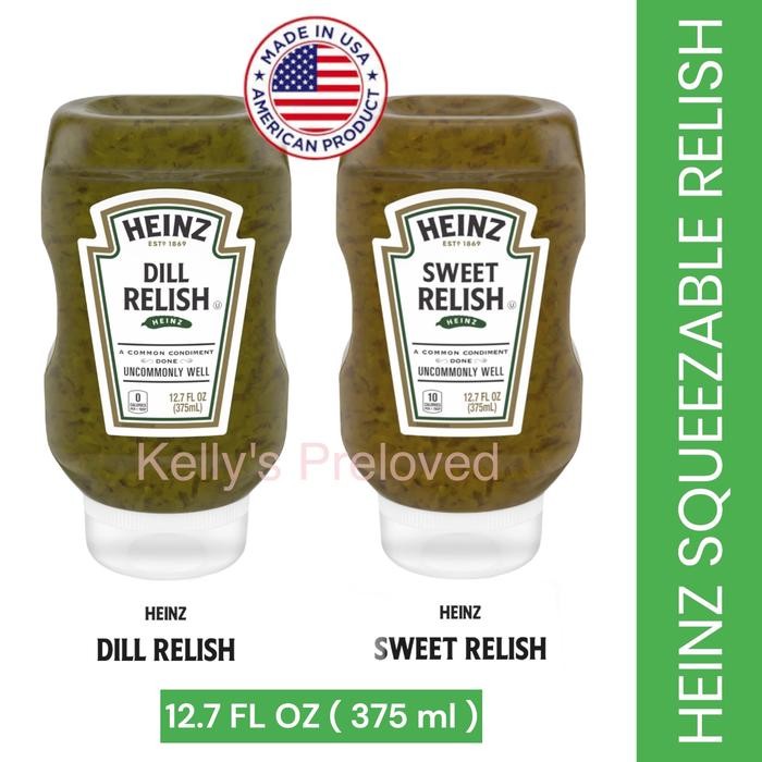 

BnyKBonusBelidiMari- HEINZ SQUEEZABLE RELISH 12.7 FL OZ DILL RELISH - SWEET RELISH PICKLE