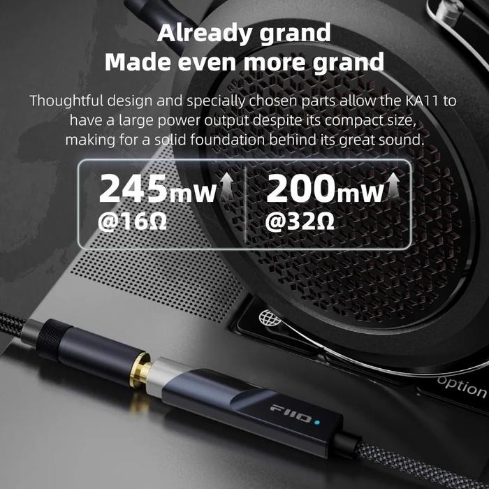 Top- Fiio Ka11 / Ka-11 / Ka 11 Miniature Dac & Headphone Amp In Adapter