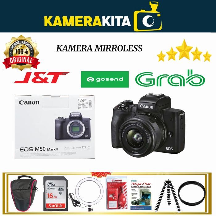 Cam- Canon Eos M50 Mark Ii Body Only / Kamera Canon Eos M50 Ii Bo Body Only