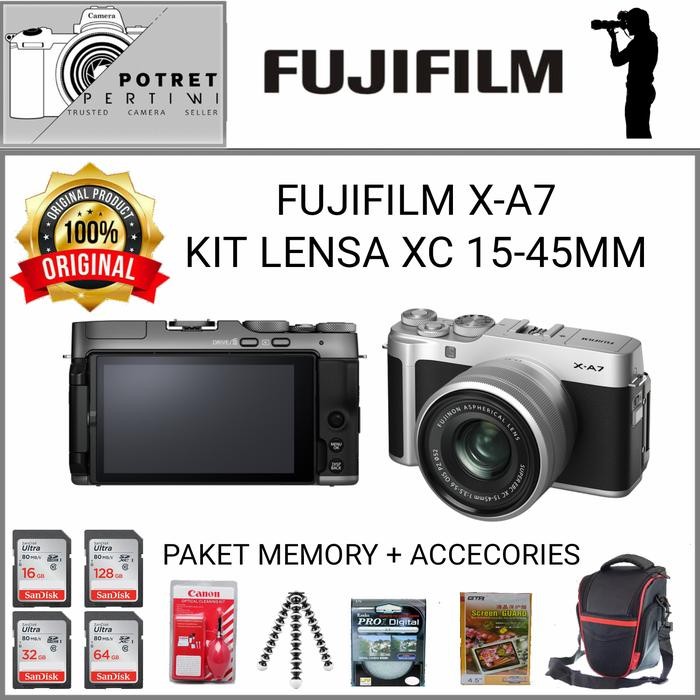 Cam- Fujifilm X-A7 Kit 15-45Mm / Kameta Mirrorless Fujifilm X-A7 Kit 15-45/