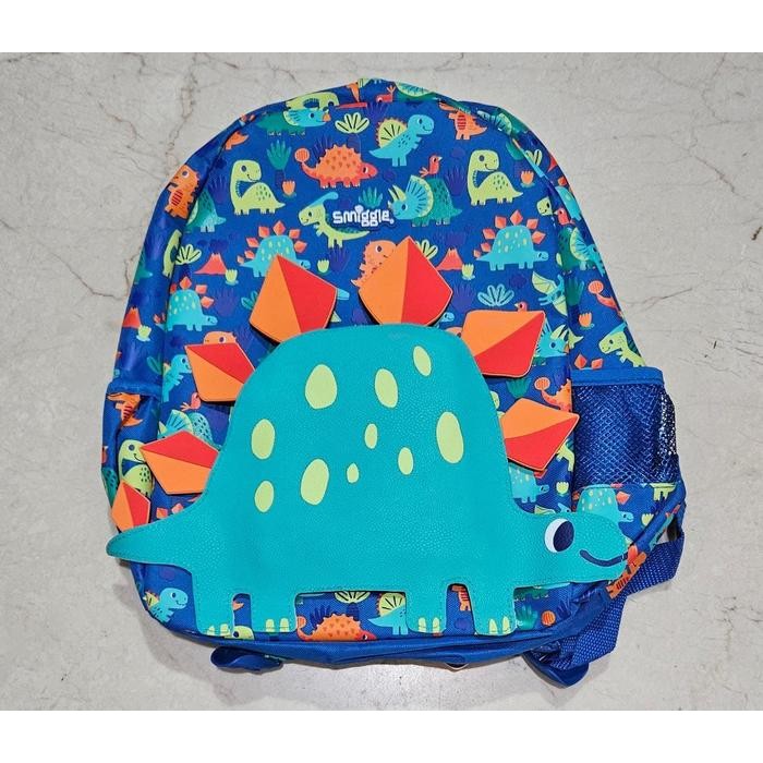 Tas Smiggle Junior Backpack Dino Stegosaur