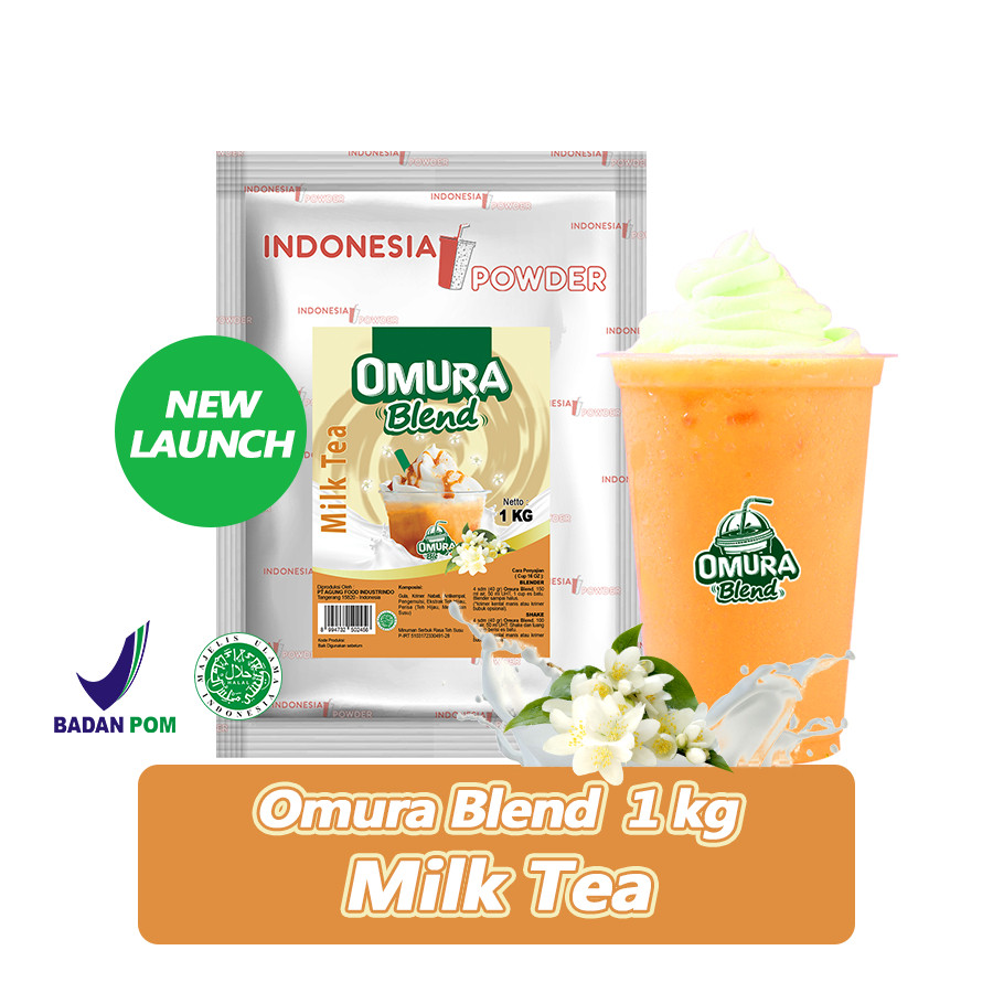 

OMURA Blend Bubuk Minuman Premium Rasa Milk Tea / Milktea Powder Drink 1 Kg Omura Powder