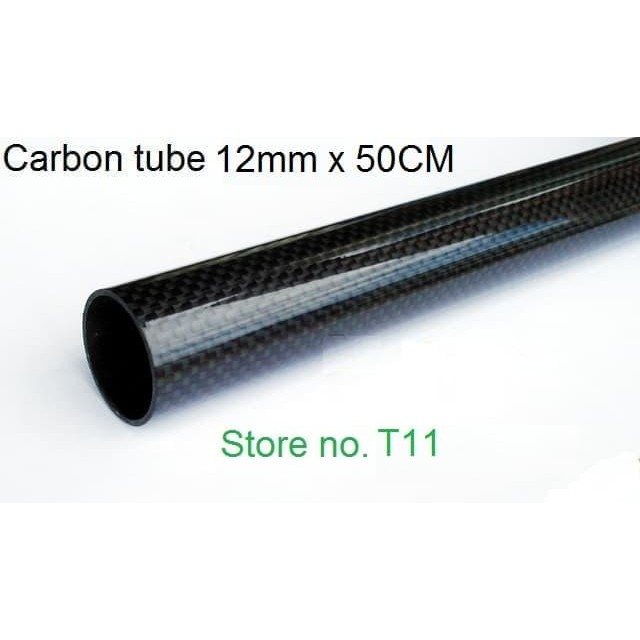 Terang- Pipa Karbon 50Cm 500Mm 12Mm * 10Mm Carbon Fiber Tube Rc Drone