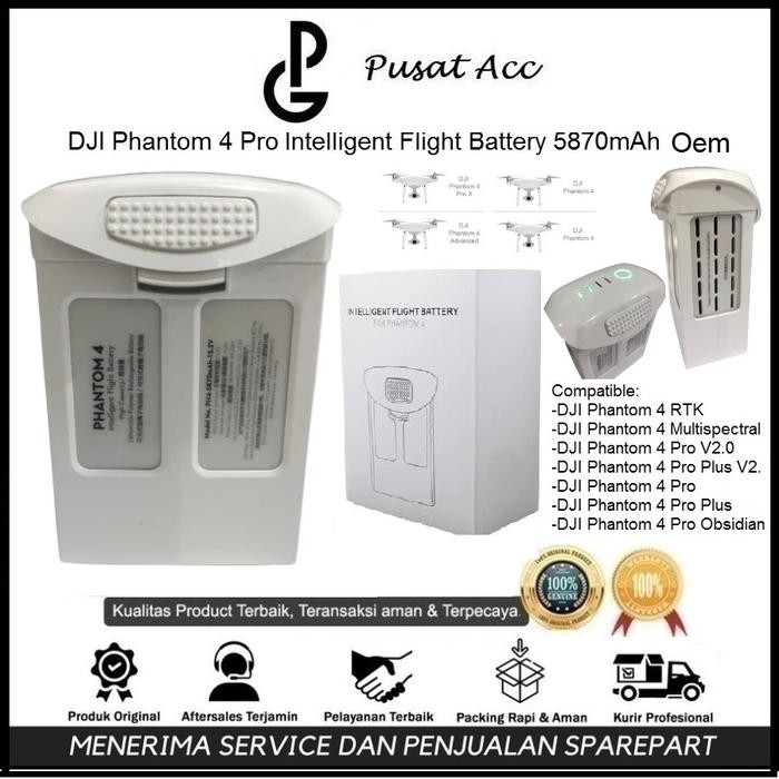 Clixsy- Dji Phantom 4 Pro Baterai / Battery / Batre