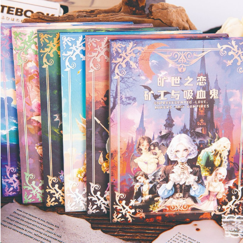 

(5AD) sticker book buku karakter n cartoon elf vampire witch angel ikat