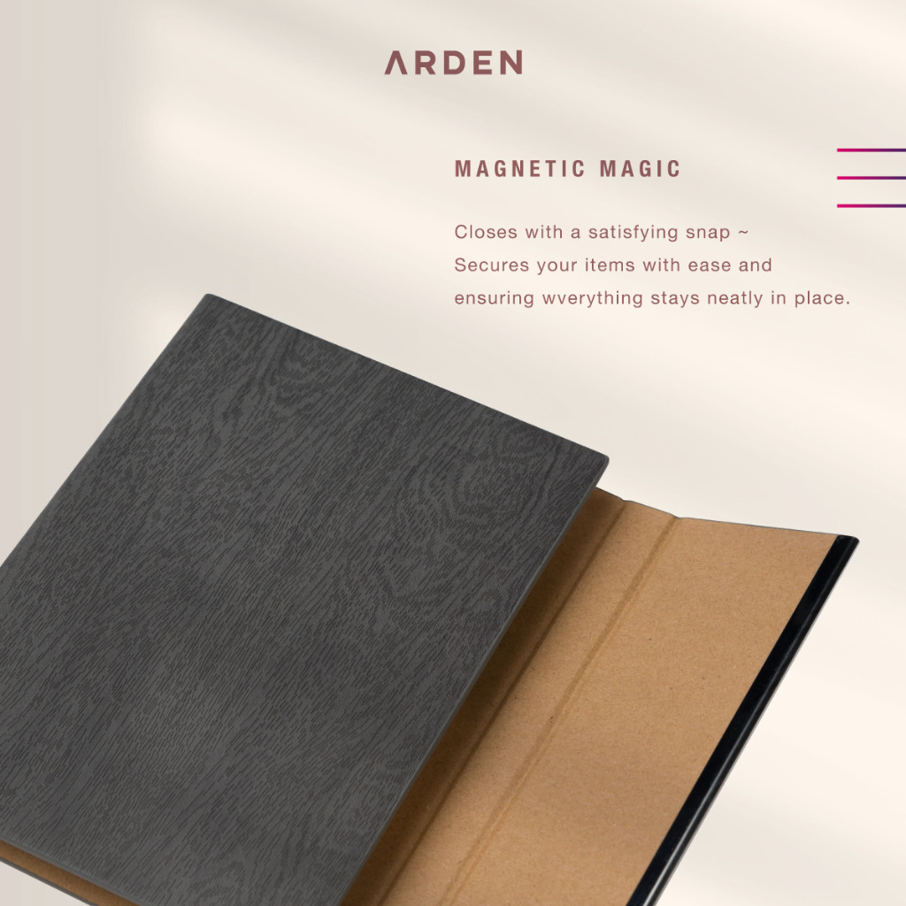 

ARDEN Sticky Notepad - Buku Planner Jurnal Agenda Kantor Cover Kayu