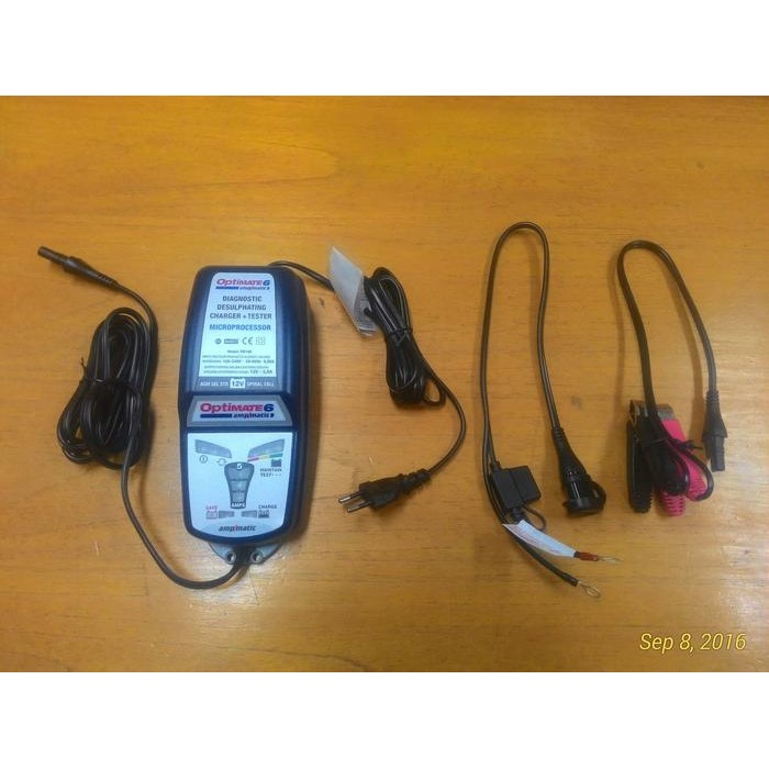 CUCI GUDANG.. CHARGER BATTERY OPTIMATE 6 AMPMATIC