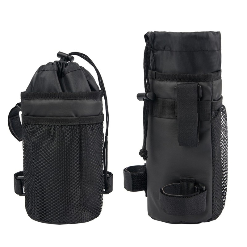 Bike Water Bottle Holder Bag Insulated Bicycle Coffee-Cup Holders With Phone Storage Handlebar