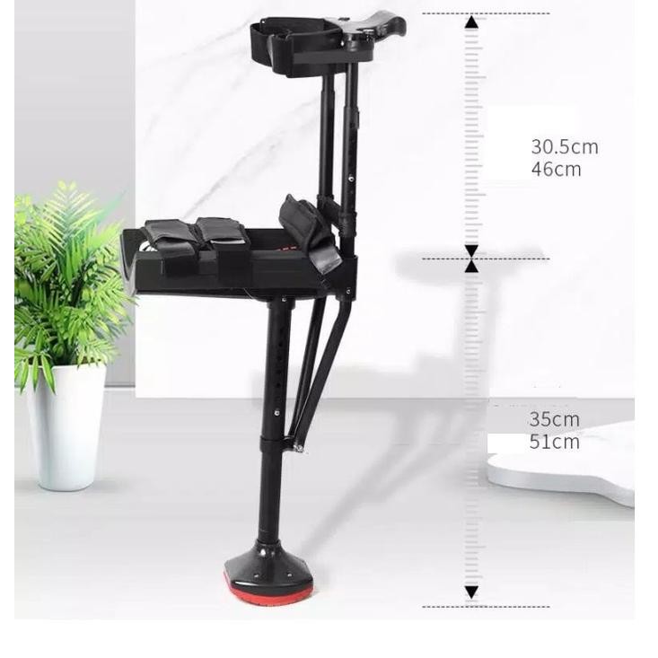 Spesial Medical Hands-Free Knee Crutch Scooter Ankle Brace Support - Promo
