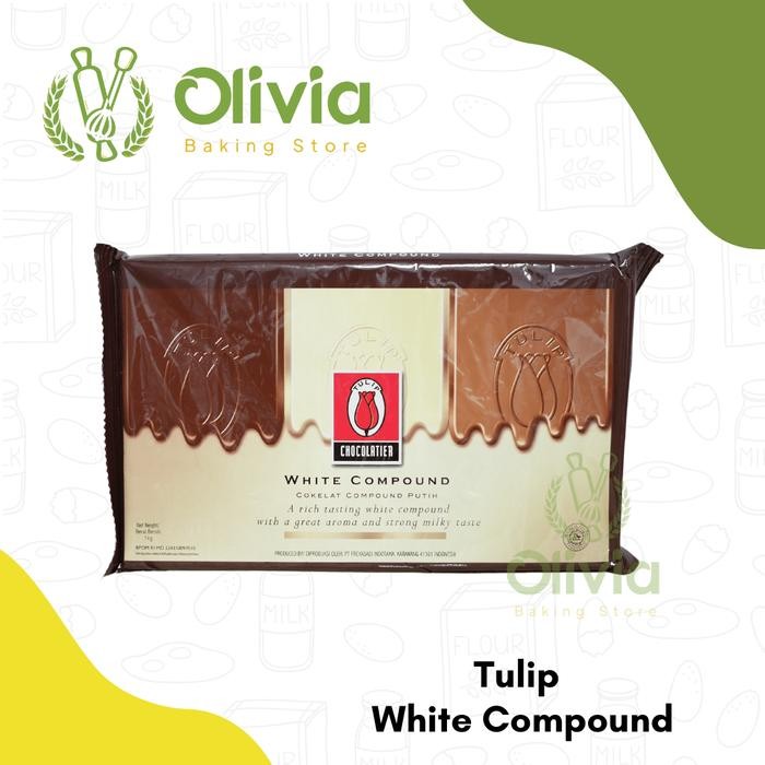 

TULIP WHITE CHOCOLATE COMPOUND COKELAT COKLAT PUTIH BATANG 1 KG