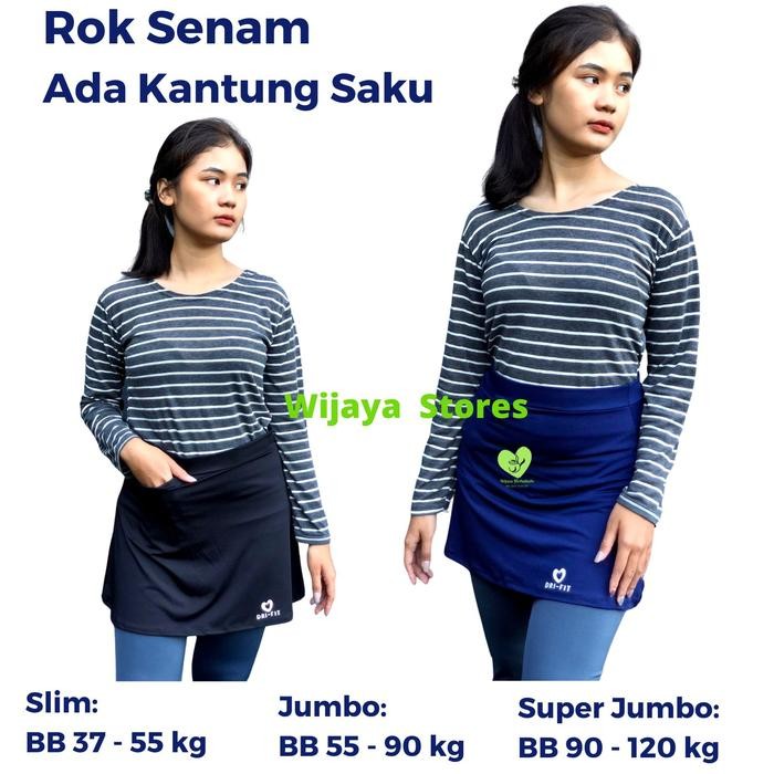 Rok Penutup Celana Legging Dengan Saku Bahan Spandeks Premium Senam Sport Olahraga Zumba Yoga Senam